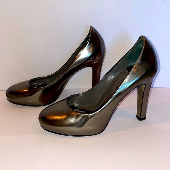 Theory Metallic Grey Pumps Size 36.5 EU Metallic Bronze Color - Picture 4 of 11